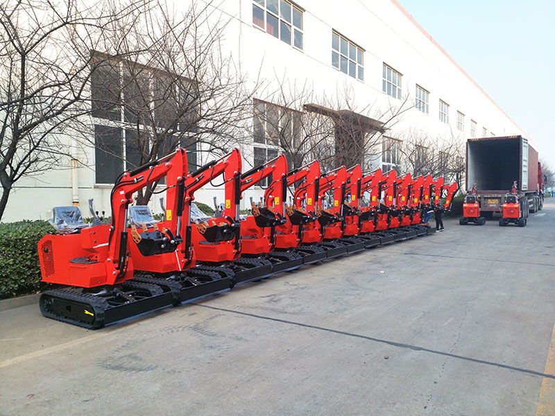 15 1 ton mini excavators sent to Europe