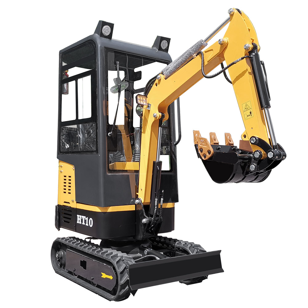 HT10B 1 ton mini excavator with closed cab