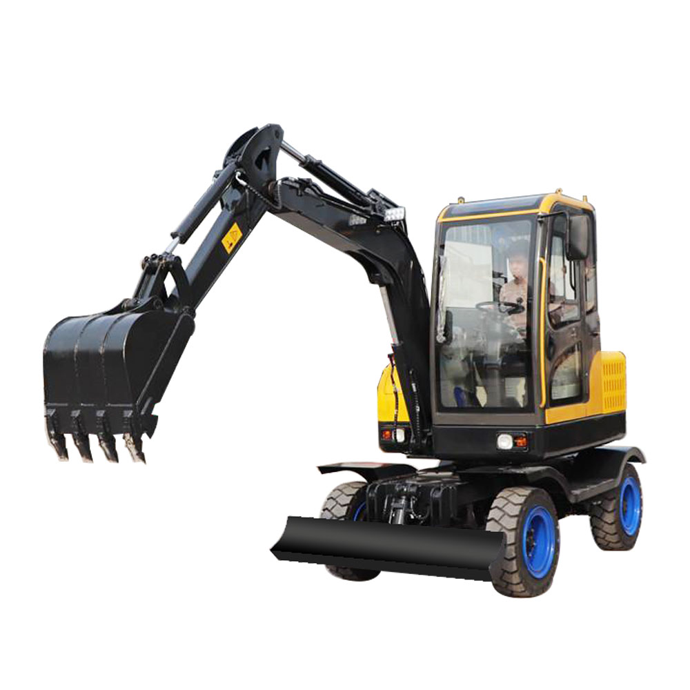 How fast can a wheeled excavator go?