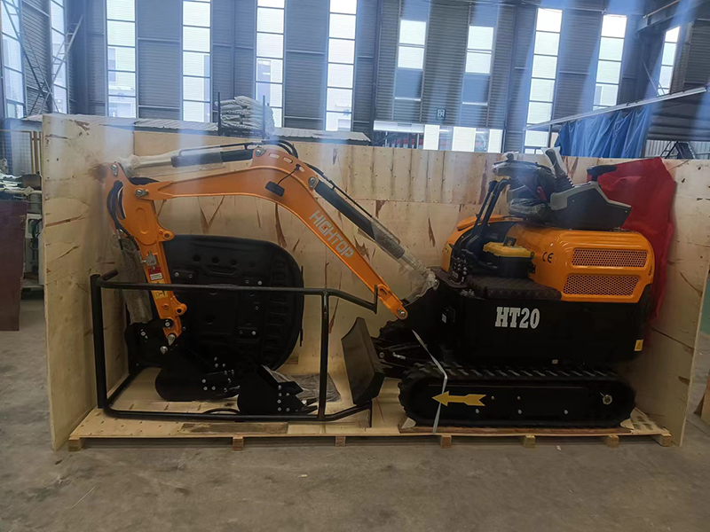 HT20 mini excavator shipped to Europe