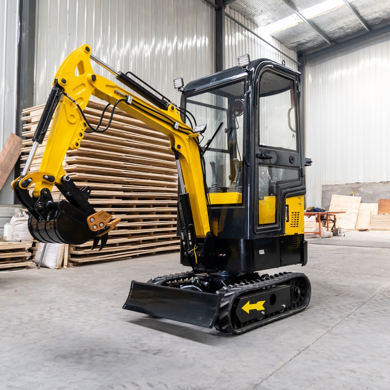 HT10B Cab Mini Excavator – 1 Ton for Tight Spaces