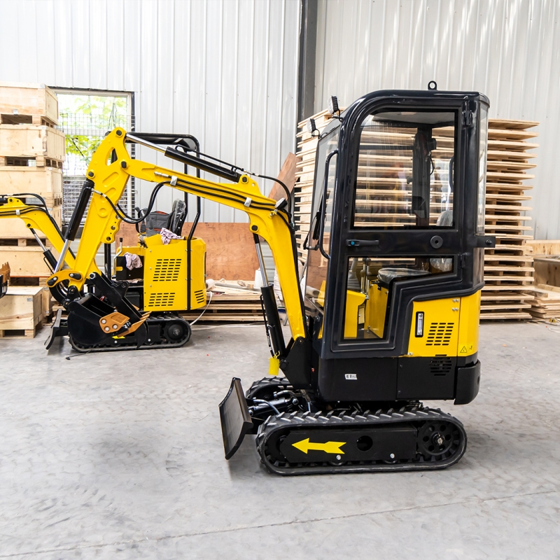 HT10B Cab Mini Excavator – 1 Ton for Tight Spaces